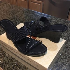 Italian Makers Wedge Sandals